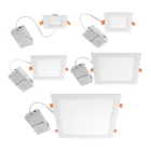 Square White Canless Recessed Light