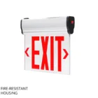 ASD LED Edge-Lit Exit Sign Red ASD-EXT-R