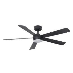 52-inch black ceiling fan with LED light and remote control by Westgate Lighting