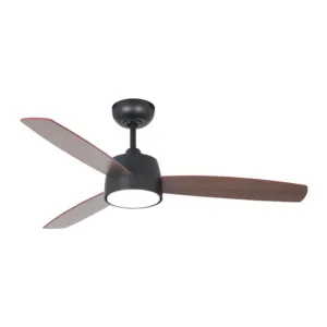 46-inch black / rosewood ceiling fan with LED light and remote control by Westgate Lighting
